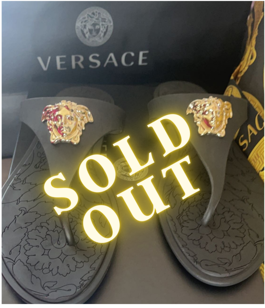 Brand New VERSACE MEDUSA PALAZZO SANDAL She Sadity Couture