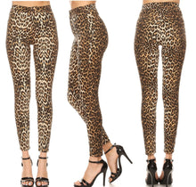 Load image into Gallery viewer, FLATTER ME (CHEETAH-JEANS)
